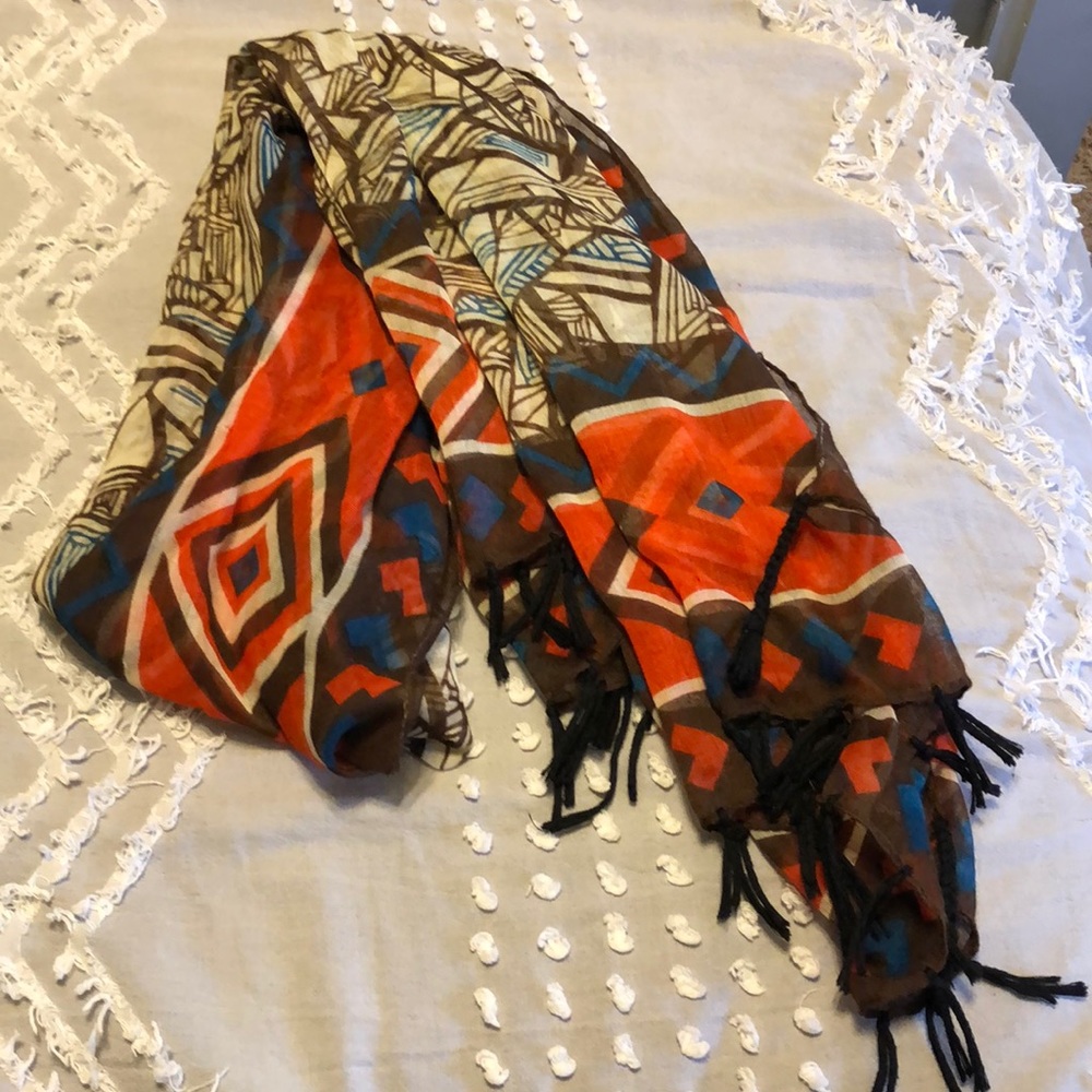 Tribal print scarf